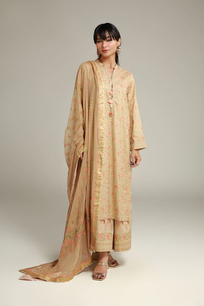 Printed | Cambric | 3-piece Tailored Set | AED 144.00