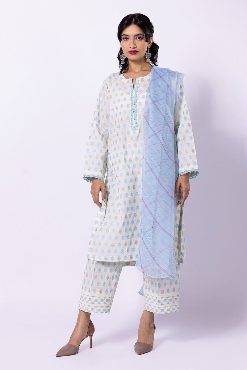 Dyed | Cotton Brosha Jacquard | Fabrics 3 Piece | null