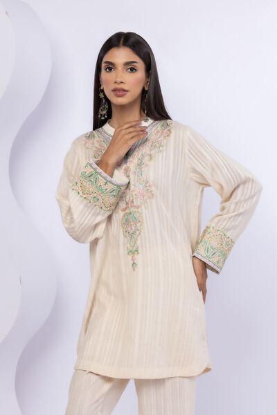 Embroidered | Leno | Kurta | AED 140.00