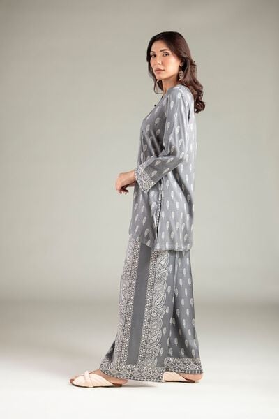 Printed | Viscose | Relaxed Paisley Pants | AED 100.00