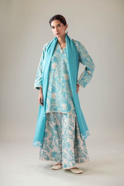 Embroidered | Textured Cotton | Dupatta | AED 80.00