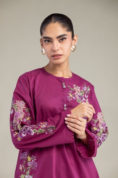 Embroidered | Cambric | Short Cambric Kurta | AED 180.00