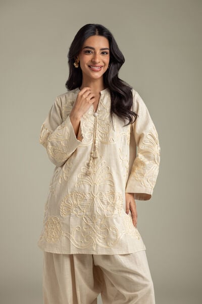 Embroidered | Heavy Textured Cotton | Kurta | AED 230.00