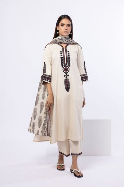 Embroidered | Crosshatch Poplin | Kurta | AED 100.00