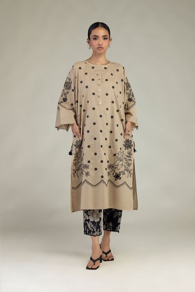 Embroidered | Cotton Dobby | Cotton Dobby Pants | AED 130.00