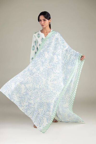 Lawn | Floral Lawn Dupatta | AED 130.00