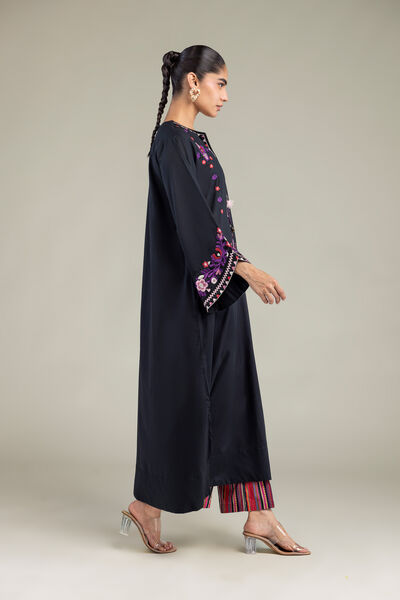 Embroidered | Cambric | Printed Cambric Pants | AED 130.00