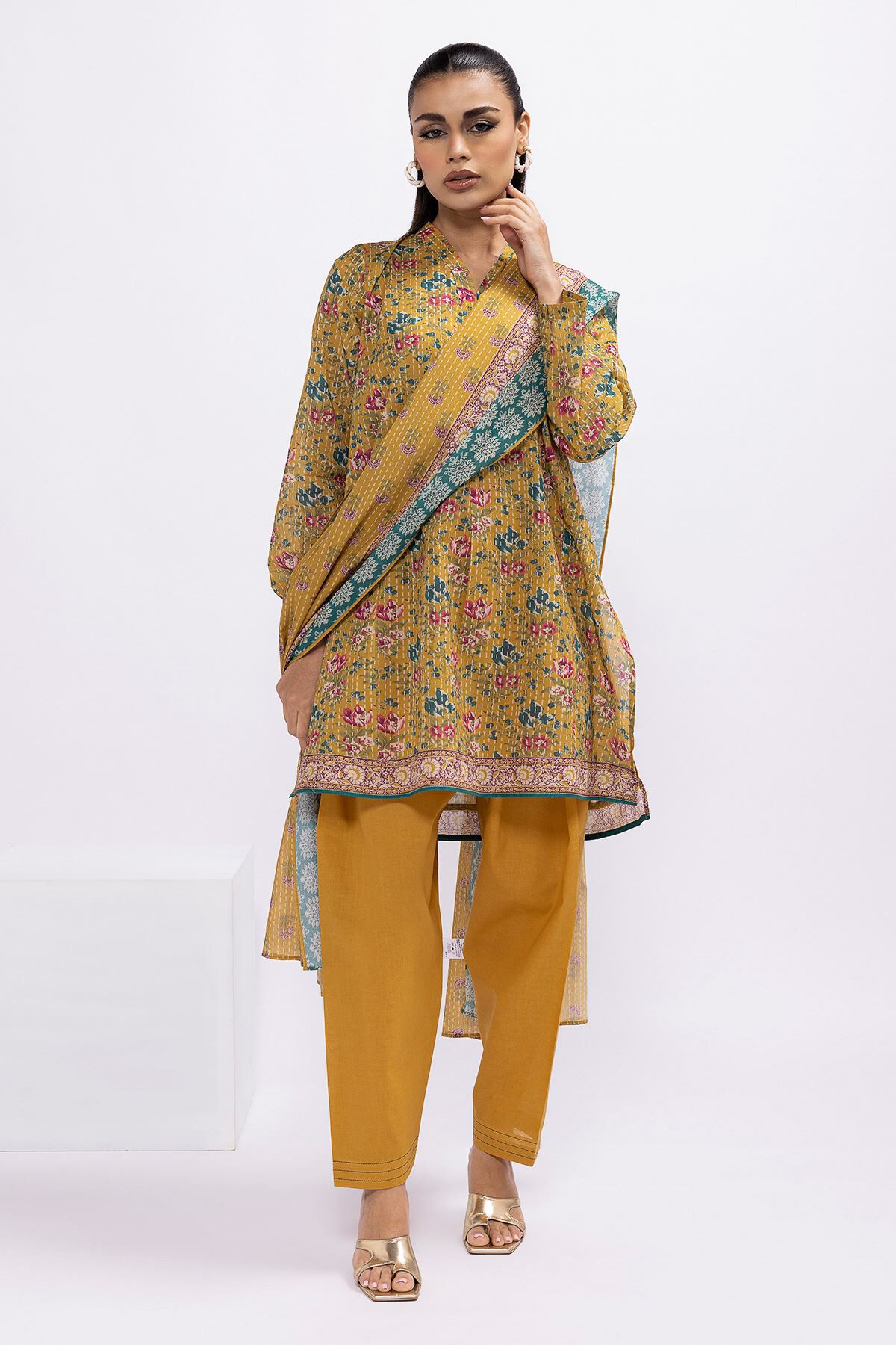 Khaadi yellow dress shop
