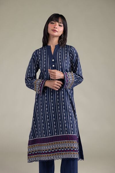 Embroidered | Cambric | Cambric Longline Kurta | AED 150.00
