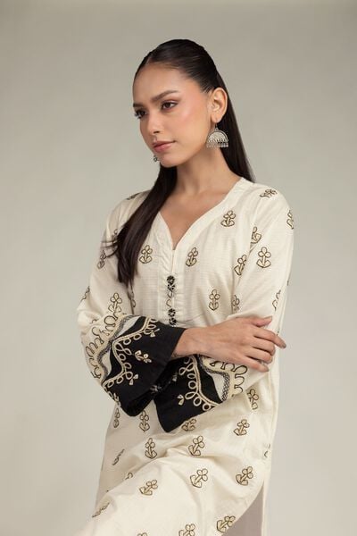 Embroidered | Cotton Dobby | Cotton Dobby Kurta | AED 200.00