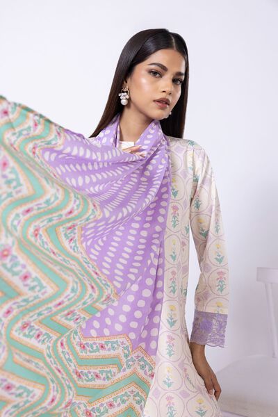 Printed | Slub Lawn | Dupatta | AED 80.00