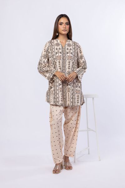 Printed | Crosshatch Poplin | Kurta | AED 100.00