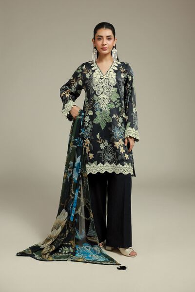 Embroidered | Satin | Fabrics 3 Piece | AED 200.00