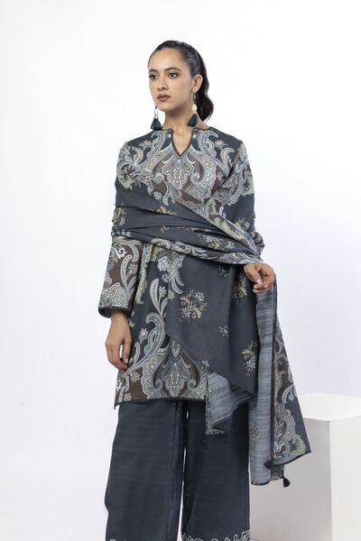 Embroidered | Light Khaddar | Paisley 3-Piece Set | AED 100.00