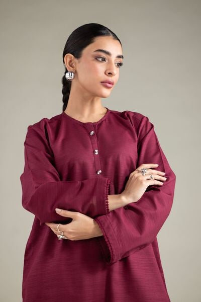 Dyed | Textured Cotton | Kurta | AED 100.00