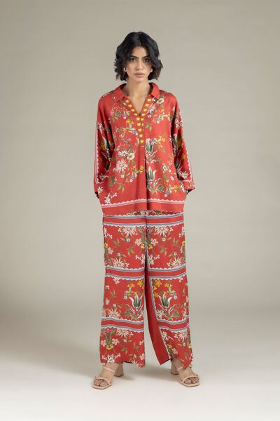 Printed | Viscose Crepe | Trousers | AED 24.00