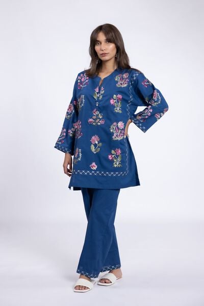 Embroidered | Crosshatch Poplin | Kurta | AED 140.00