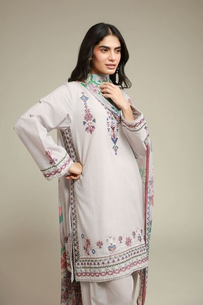 Embroidered | Cambric | Tailored Cambric 3-Piece | AED 280.00