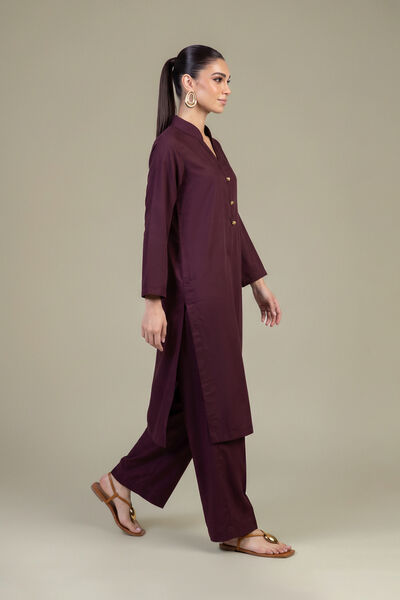 Dyed | Raw Silk | Solid Silk Pants | AED 130.00