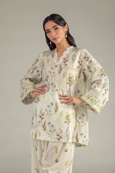 Printed | Cambric | Printed Cambric Kurta | AED 150.00