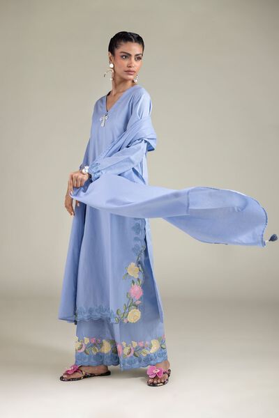 Embroidered | Textured Cotton | Kurta | AED 180.00