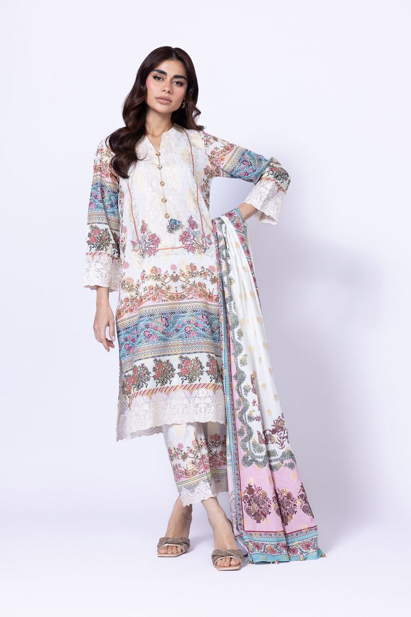 Embroidered | Cotton Polyester Broshia Jacquard | Pants | AED 36.00