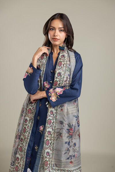 Embroidered | Polyester Silk | Dupatta | AED 130.00
