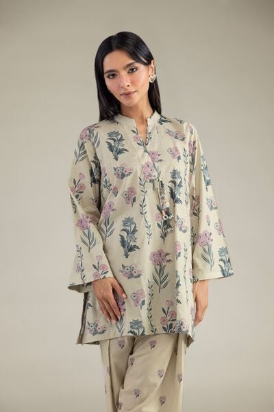Printed | Cambric | Floral Cambric Kurta | AED 150.00
