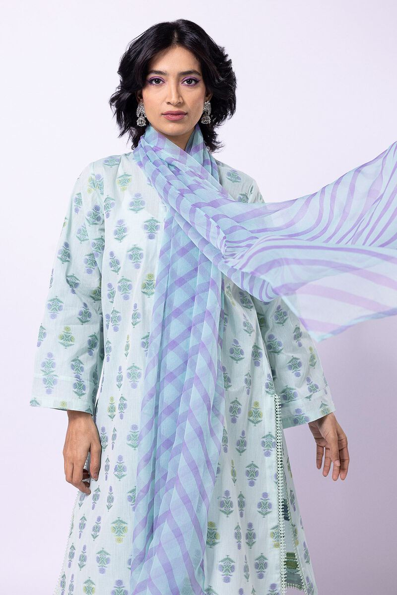 Dyed | Cotton Brosha Jacquard | Fabrics 3 Piece | null