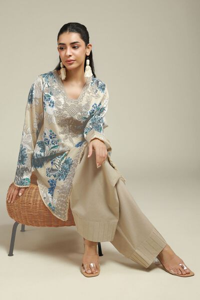 Embroidered | Satin | 2-Piece Tailored Set | AED 230.00