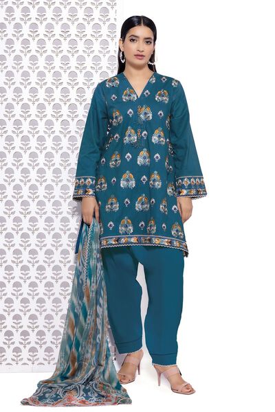 Embroidered | Crosshatch | Tailored 3 Piece | AED 102.00