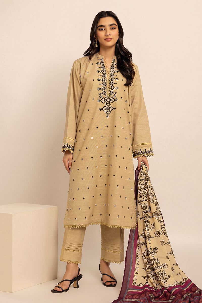 Embroidered | Crosshatch | Fabrics 3 Piece | null