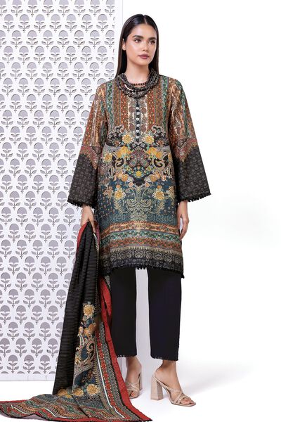 Printed | Light khaddar Messuri | Fabrics 3 Piece | AED 36.00