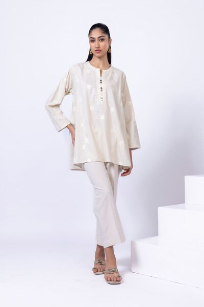 Embroidered | Crosshatch Poplin | Kurta | AED 60.00