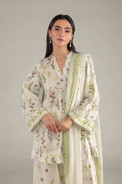 Printed | Cambric | Printed Cambric Kurta | AED 150.00