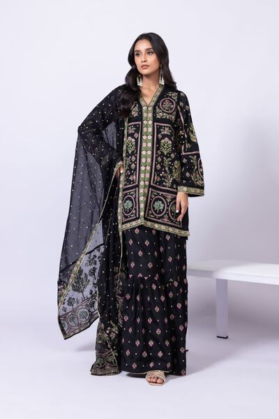 Embroidered | Viscose Oak Silk | Kurta | AED 400.00