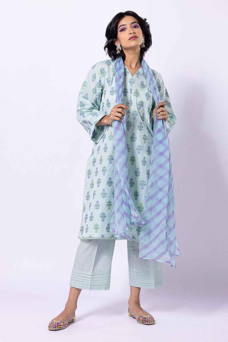 Dyed | Cotton Brosha Jacquard | Fabrics 3 Piece | null