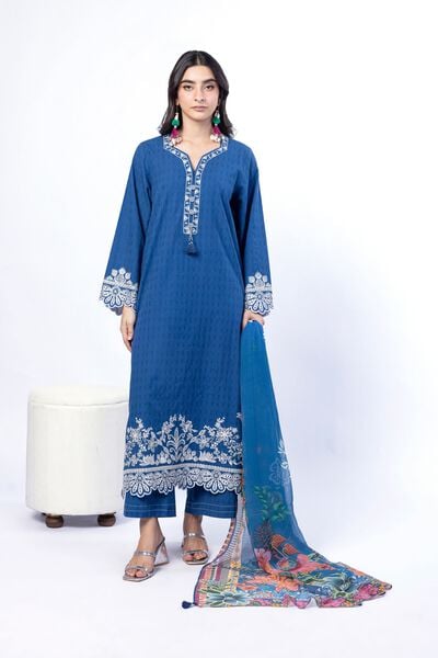 Embroidered | Cotton Dobby | Fabrics 3 Piece | AED 200.00