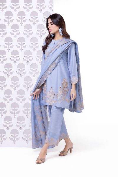 Embroidered | Raw Silk | Pants | AED 24.00
