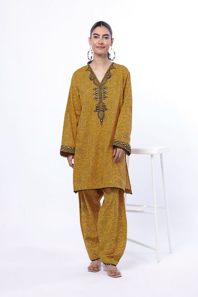 Embroidered | Khaddar | Fabrics 2 Piece | Top and Bottom | AED 50.00