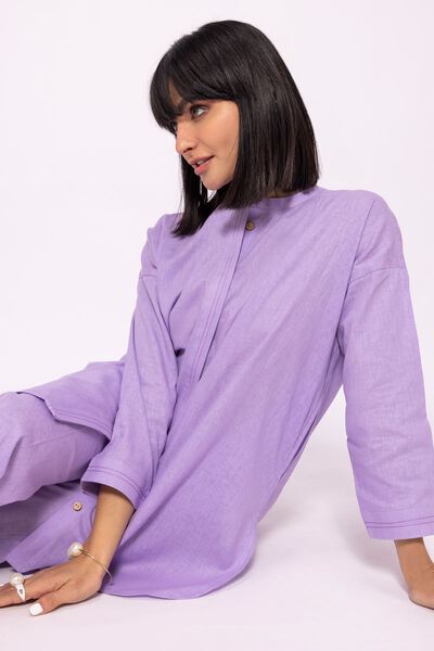 Drop Shoulder, PURPLE, hi-res