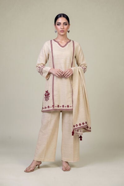 Embroidered | Light Khaddar | Solid Khaddar Pants | AED 130.00