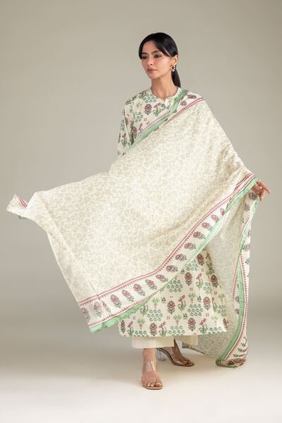 Lawn | Lawn Floral Dupatta | AED 130.00