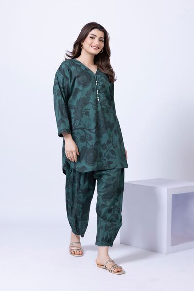 Printed | Ripple Crinkle | Pants | AED 21.60