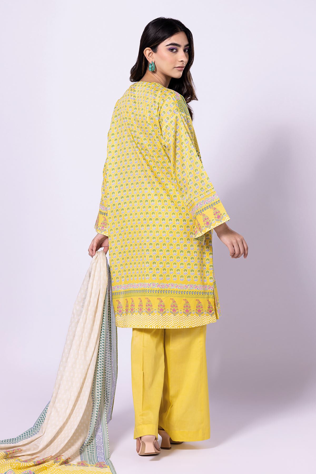 Khaadi yellow hotsell dress