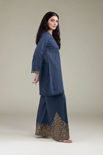 Embroidered | Cotton Dobby | Cotton Dobby Pants | AED 200.00