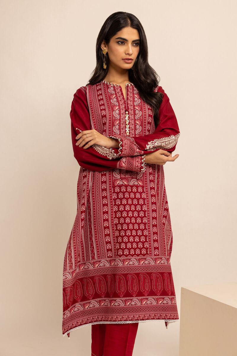 Light Khaddar | Embroidered | Fabrics 2 Piece | Top Bottoms | null