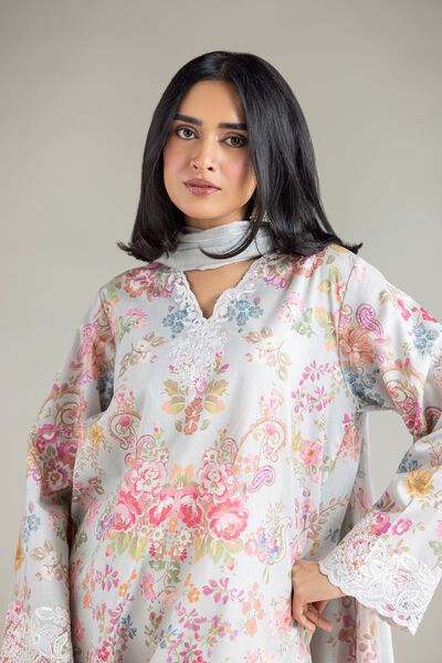 Embroidered | Textured Lawn | Tailored Lawn 3-Piece | AED 150.00