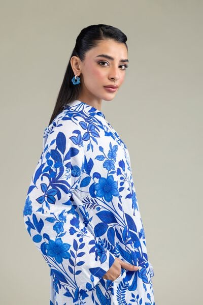 Printed | Cotton Dobby | Floral Short Kurta | AED 150.00