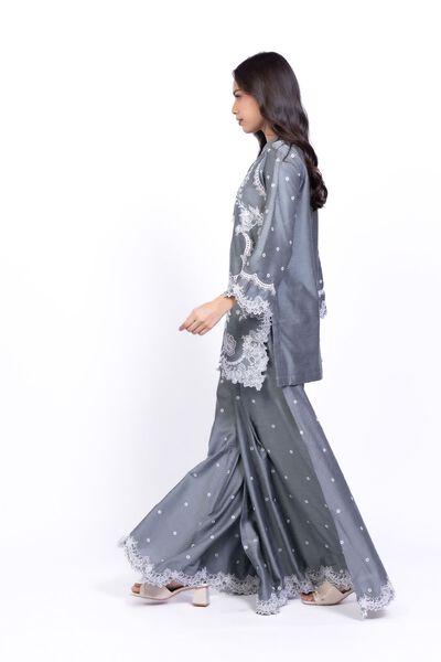 Embroidered | Raw Silk | Pants | AED 132.00